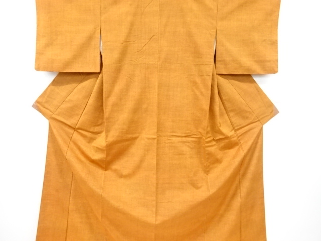 雨縞模様織り出し手織り紬着物